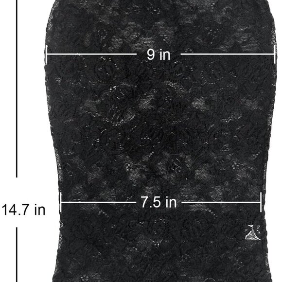 Lace Hole Full Face Mask Gothic Sexy Halloween Adult Spandex Cloth Cosplay Mask - Picture 4 of 5